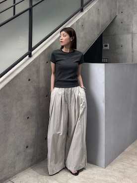 「MOHI（モヒ）のアイテム」を使った、萌桃さん（レディース・165cm）の夏コーディネート