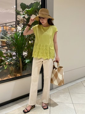 萌桃さん（レディース・164cm）の夏コーディネート