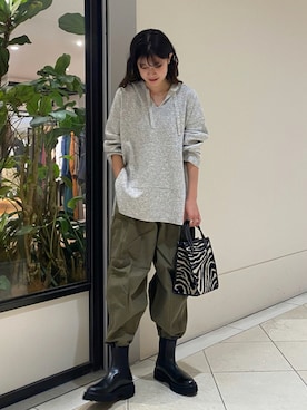 萌桃さん（レディース・164cm）の秋コーディネート