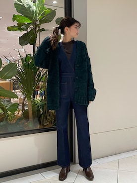 「CURRENTAGE（カレンテージ）のアイテム」を使った、萌桃さん（レディース・164cm）の秋コーディネート