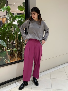 萌桃さん（レディース・164cm）の秋コーディネート