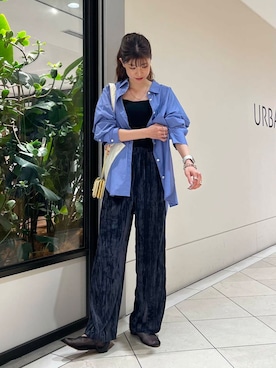「アイテム（財布）」を使った、萌桃さん（レディース・165cm）の夏コーディネート