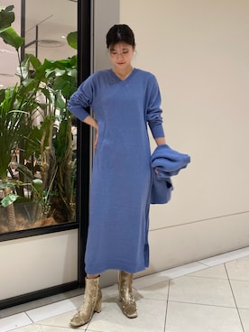 萌桃さん（レディース・164cm）の冬コーディネート