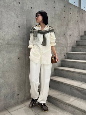 「URBAN RESEARCH（アーバンリサーチ）のアイテム（チュニック）」を使った、萌桃さん（レディース・165cm）の冬コーディネート