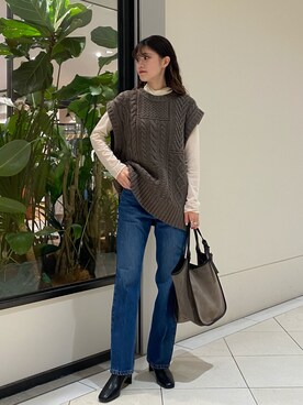 萌桃さん（レディース・164cm）の秋コーディネート