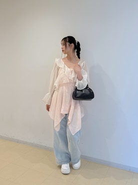「FREE'S MART（フリーズマート）のアイテム（ワンピース）」を使った、meinaさん（レディース・167cm）の夏コーディネート