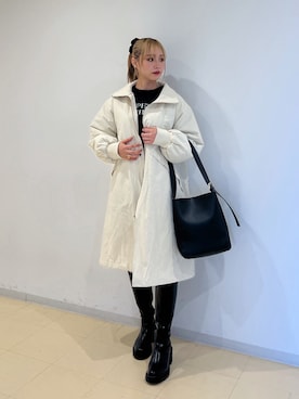 「FREE'S MART（フリーズマート）のアイテム（ダウンジャケット/コート）」を使った、meinaさん（レディース・167cm）の冬コーディネート