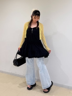 「FREE'S MART（フリーズマート）のアイテム（ワンピース）」を使った、meinaさん（レディース・167cm）の夏コーディネート