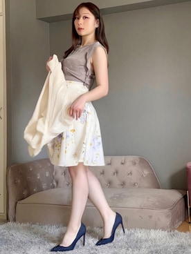 「LOIS CRAYON（ロイスクレヨン）のアイテム」を使った、音菜音子さん（レディース・166cm）の夏コーディネート