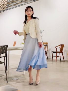 「UNTITLED（アンタイトル）のアイテム（ジャケット/アウター）」を使った、音菜音子さん（レディース・166cm）の夏コーディネート