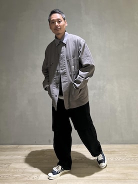 takashi.nさんの「【CONVERSE for BIOTOP】JACK PURCELL RET SUEDE RALLY / BT」を使ったコーディネート