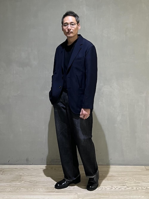 WILD LIFE TAILOR】WOOL LINEN HERRINGBONE BLAZER（テーラード