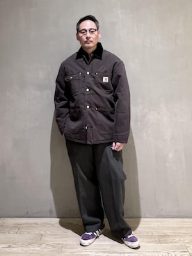 「アイテム（ダウンジャケット/コート）」を使った、takashi.nさん（メンズ・176cm・40代）の冬コーディネート