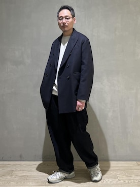 「アイテム（デニムパンツ）」を使った、takashi.nさん（メンズ・176cm・40代）の冬コーディネート