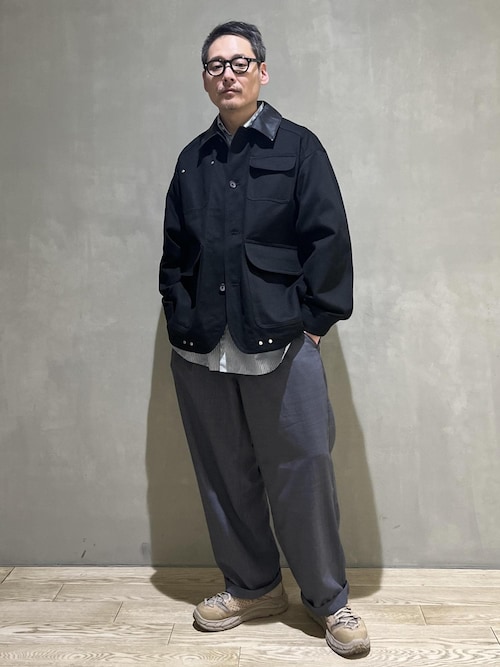 【WILD LIFE TAILOR】ライトウーステッド 弱ワッシャー イージーパンツ
