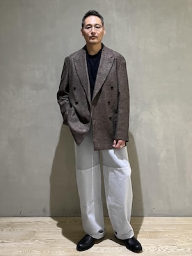 「アイテム（テーラードジャケット）」を使った、takashi.nさん（メンズ・176cm・40代）の秋コーディネート