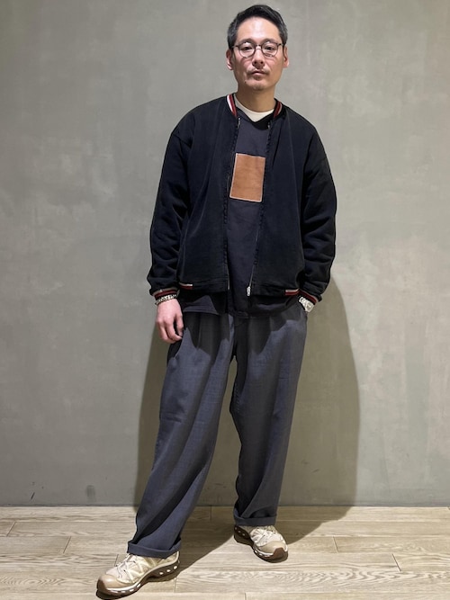 WILD LIFE TAILOR】リブライン スウエット ジップ カーディガン WILD LIFE TAILOR】リブライン スウエット ジップ カーディガン