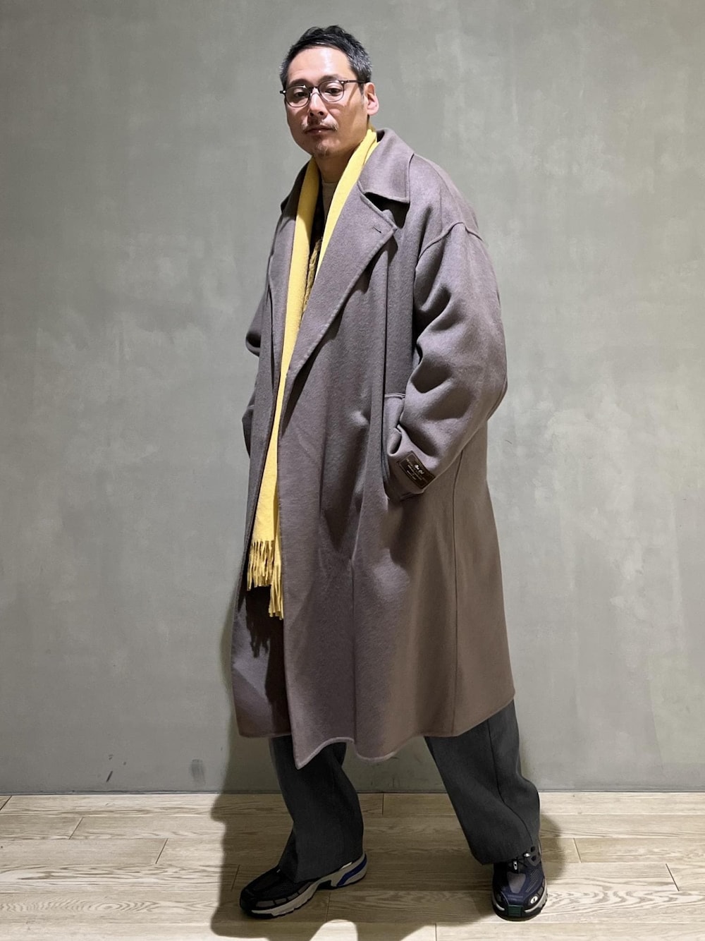 「Barbour、THE INOUE BROTHERS、バブアー、イノウエブラザーズ、ファーライナー、別注、ベビーアルパカ、SNaPMeAward23w、コート、オーバーサイズ、ニット、ADAM ET ROPÉ、HOMME、カジュアル、大人カジュアル」｜「Barbourの《別注》【Barbour】BIGSIZE フロントジップ ファーライナー ベスト / ロイヤルワラント / ユニセックス（その他アウター、イエロー系）」を使った、takashi.nさん（メンズ・176cm）の冬コーディネートの1枚目の写真