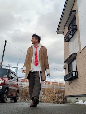 「Tricker's（トリッカーズ）のアイテム」を使った、hiroyukeeeeeeさん（メンズ・179cm）の冬コーディネート