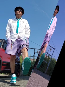 「メンズファッション」｜hiroyukeeeeeeさん（メンズ・179cm）の夏コーディネート