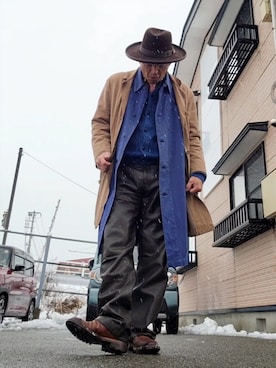 「Tricker's（トリッカーズ）のアイテム」を使った、hiroyukeeeeeeさん（メンズ・179cm）の冬コーディネート