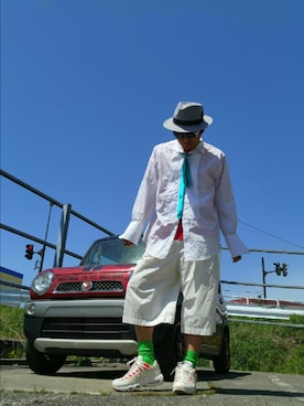 「MACPHEE（マカフィー）のアイテム（パンツ）」を使った、hiroyukeeeeeeさん（メンズ・179cm）の春コーディネート