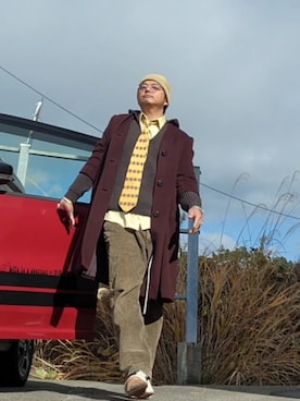 「アイテム（ニット/セーター）」を使った、hiroyukeeeeeeさん（メンズ・179cm・40代）の秋コーディネート