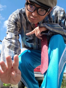 「トラックパンツ」｜hiroyukeeeeeeさん（メンズ・179cm・40代）の秋コーディネート