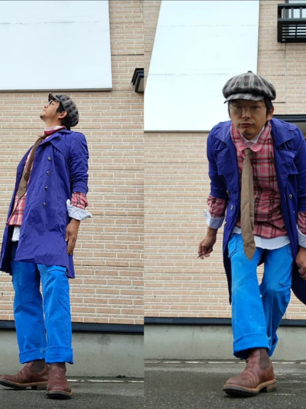 「オトナカジュアル、古着MIX」｜「Tricker'sのアイテム（ブーツ、ブラウン系）」を使った、hiroyukeeeeeeさん（メンズ・179cm）の春コーディネートの1枚目の写真