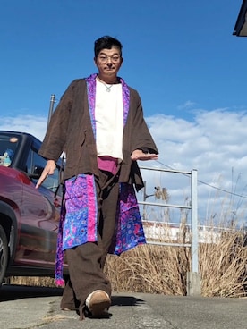 「アイテム（セットアップ）」を使った、hiroyukeeeeeeさん（メンズ・179cm・40代）の冬コーディネート