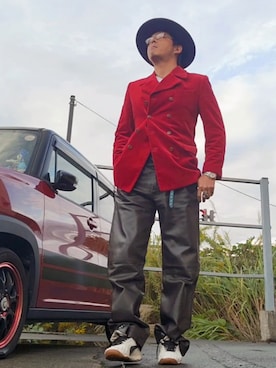 「アイテム（テーラードジャケット）」を使った、hiroyukeeeeeeさん（メンズ・179cm・40代）の秋コーディネート