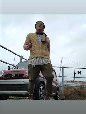 「アイテム（ニット/セーター）」を使った、hiroyukeeeeeeさん（メンズ・179cm・40代）の春コーディネート