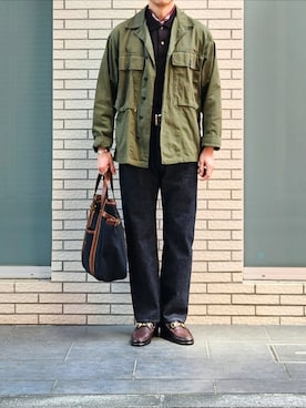 「LACOSTE（ラコステ）のアイテム」を使った、D・BLUEさん（メンズ・170cm）の春コーディネート