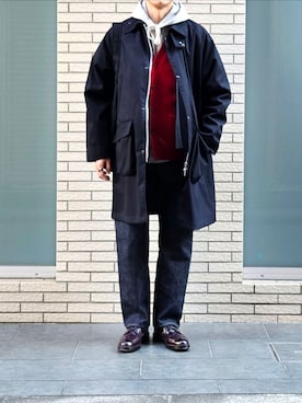 「LAULHERE（ロレール）のアイテム」を使った、D・BLUEさん（メンズ・170cm）の冬コーディネート