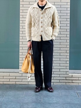 D・BLUEさん（メンズ・170cm）の冬コーディネート