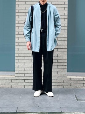 「アイテム（バックパック/リュック）」を使った、D・BLUEさん（メンズ・170cm）の秋コーディネート