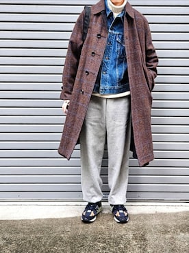 D・BLUEさん（メンズ・170cm）の冬コーディネート