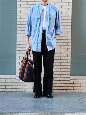 「アイテム（キャップ）」を使った、D・BLUEさん（メンズ・170cm）の夏コーディネート