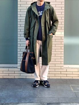 「アイテム（腕時計）」を使った、D・BLUEさん（メンズ・170cm）の秋コーディネート