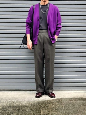 「アイテム（アクセサリー）」を使った、D・BLUEさん（メンズ・170cm）の秋コーディネート