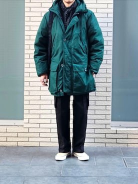 「ROLEX（ロレックス）のアイテム」を使った、D・BLUEさん（メンズ・170cm）の冬コーディネート