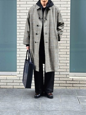 「アイテム（ハンチング/ベレー帽）」を使った、D・BLUEさん（メンズ・170cm）の冬コーディネート