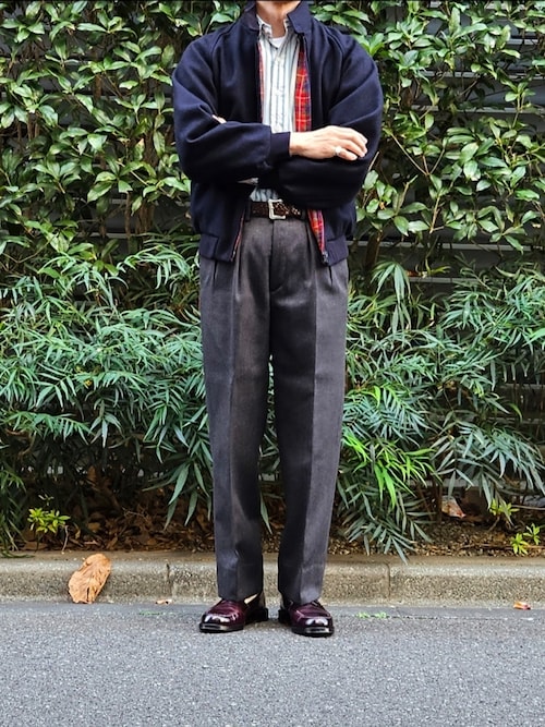 BARACUTA ネイビーブルー ボンバージャケット 中古・古着通販】BARACUTA (バラクータ) G9ジャケット ネイビー