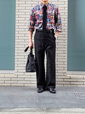 「アイテム（レッグウェア）」を使った、D・BLUEさん（メンズ・170cm）の夏コーディネート