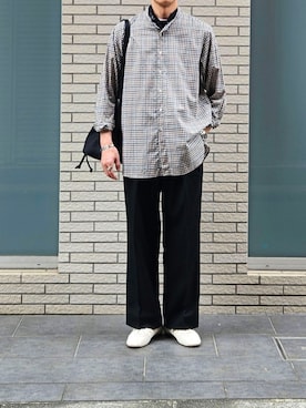 「BRADY（ブレディー）のアイテム（バッグ）」を使った、D・BLUEさん（メンズ・170cm）の秋コーディネート