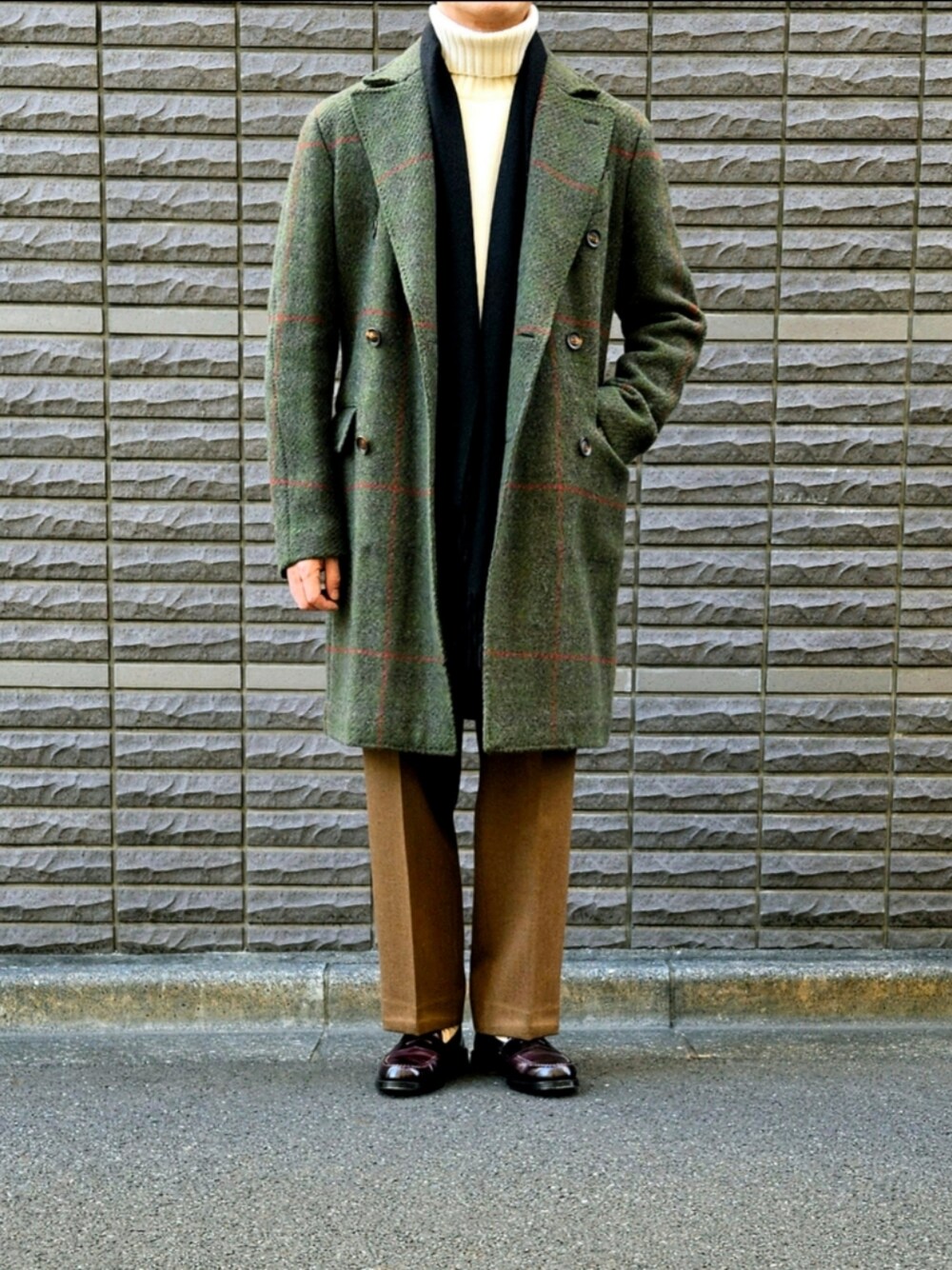 スティレラティーノ CUEOLO95 チェスターコート 48（L） ベージュ スティレラティーノ CUEOLO95 チェスターコート 48（L） ベージュ