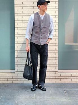 「アイテム（腕時計）」を使った、D・BLUEさん（メンズ・170cm）の秋コーディネート