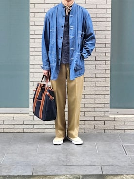「アイテム（フォーマルスーツ/小物）」を使った、D・BLUEさん（メンズ・170cm）の秋コーディネート