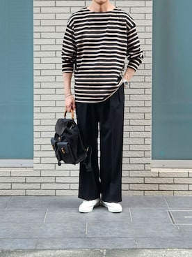 「アイテム（キャップ）」を使った、D・BLUEさん（メンズ・170cm）の夏コーディネート