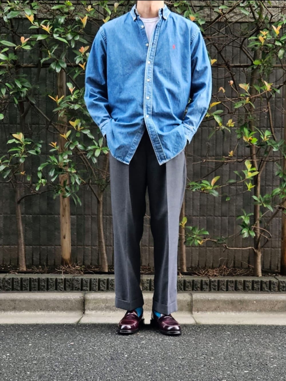 D・BLUE｜POLO COUNTRY 90'sのシャツ/ブラウスを使ったコーディネート